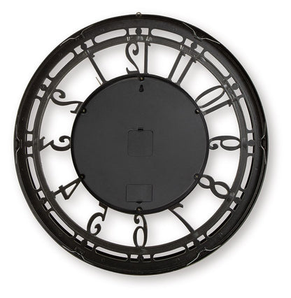 Gilover Wall Clock, Champagne Finish