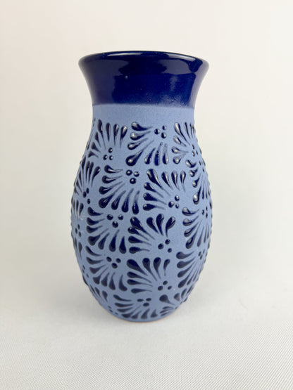 Talavera Style Flower Vase 9 Inch - Engobe Florero