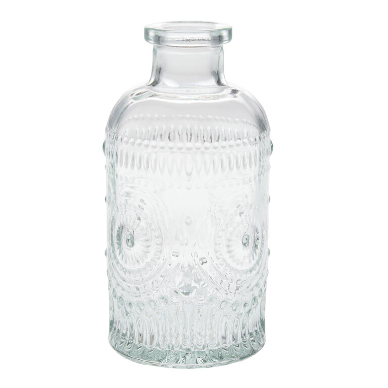 Medallion Glass Vase