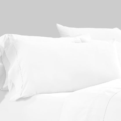 Minka 4 Piece Twin Bed Sheet Set, Soft Antimicrobial Microfiber, White