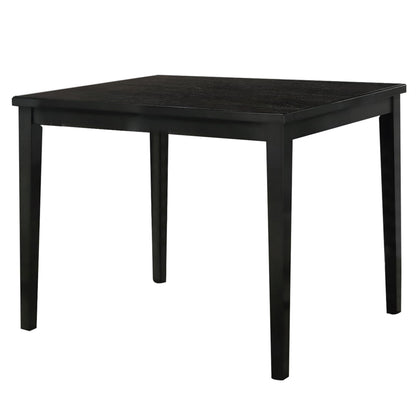 Heni Counter Height Table, 48 Inch Rectangular Top, Dark Walnut Brown