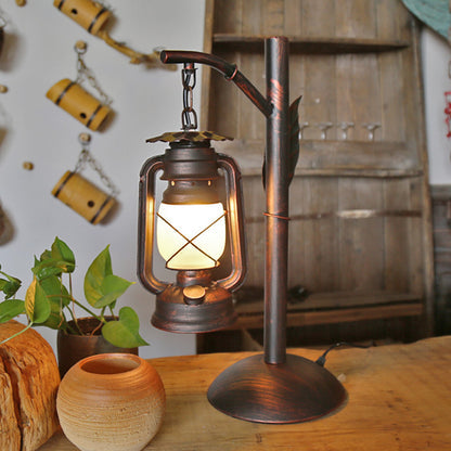 Copper Lantern Table Lamp