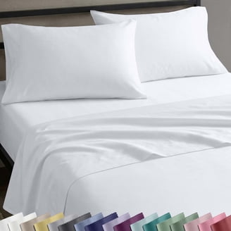Ivy 4 Piece King Size Cotton Ultra Soft Bed Sheet Set, Prewashed, Dark Blue
