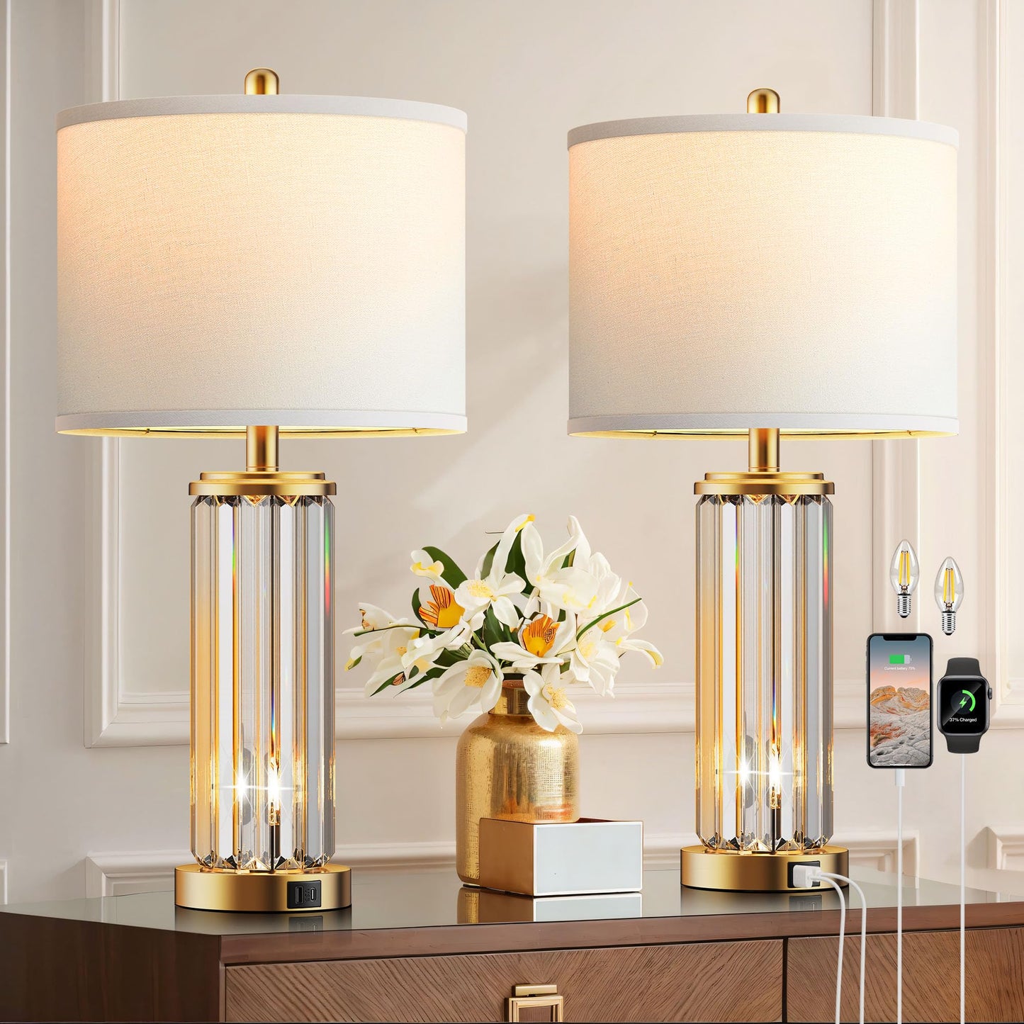 Gold Current Table Lamp