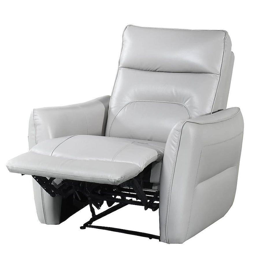 Teren Power Recliner Chair, Rich Taupe Leather Match, Foam