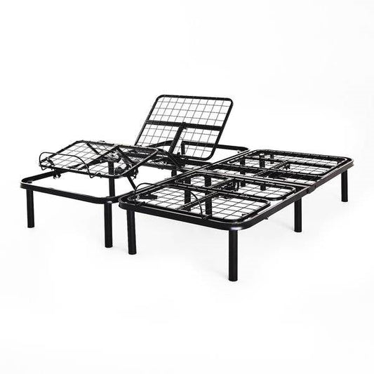 Split King Size Electric Head Foot Adjustable Bed Base with Remote — Chic Home-Decor
