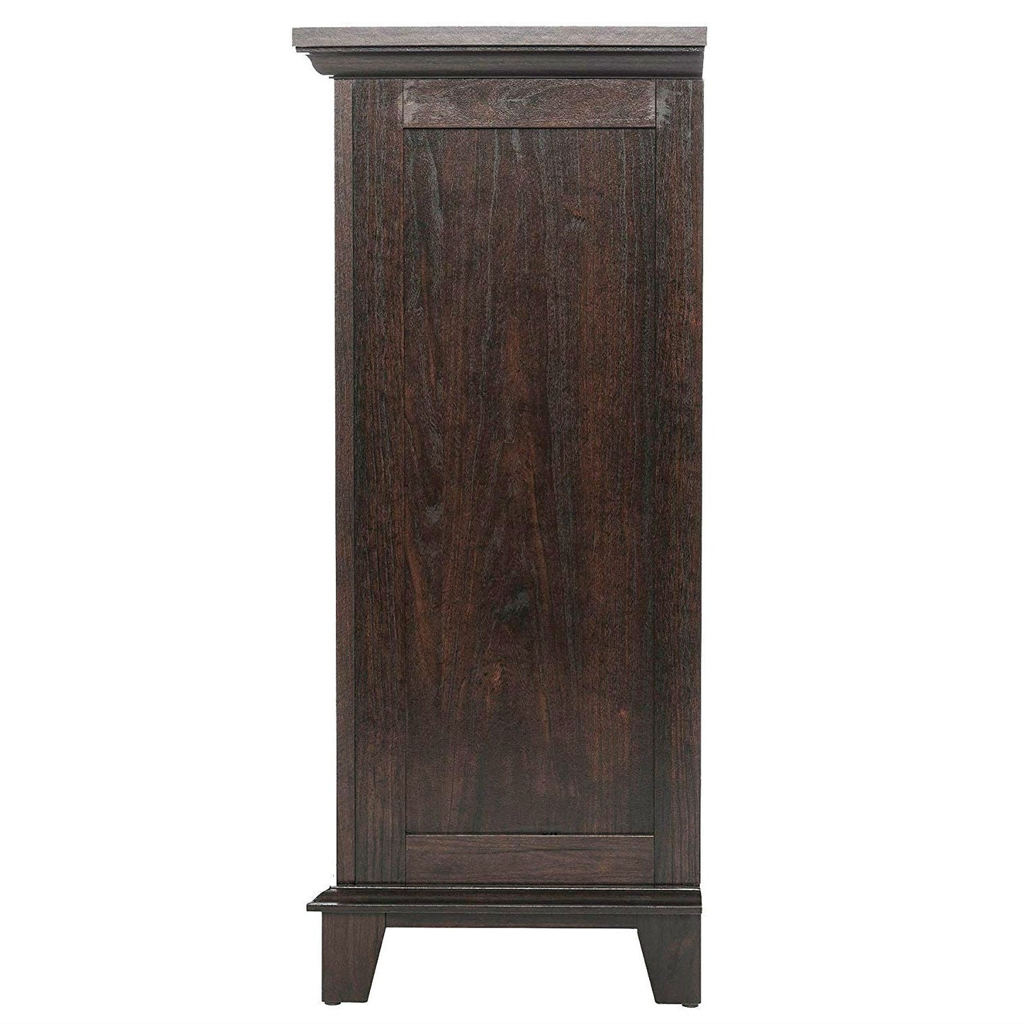Freestanding Electric Fireplace Heater in Brown Wood Finish