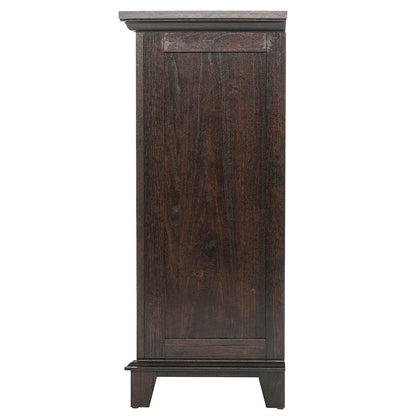 Freestanding Electric Fireplace Heater in Brown Wood Finish
