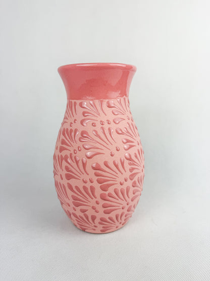 Talavera Style Flower Vase 9 Inch - Engobe Florero