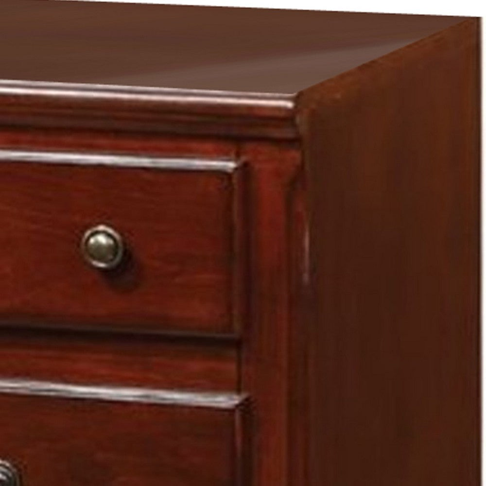 Trendy TV Stand, Cherry Brown