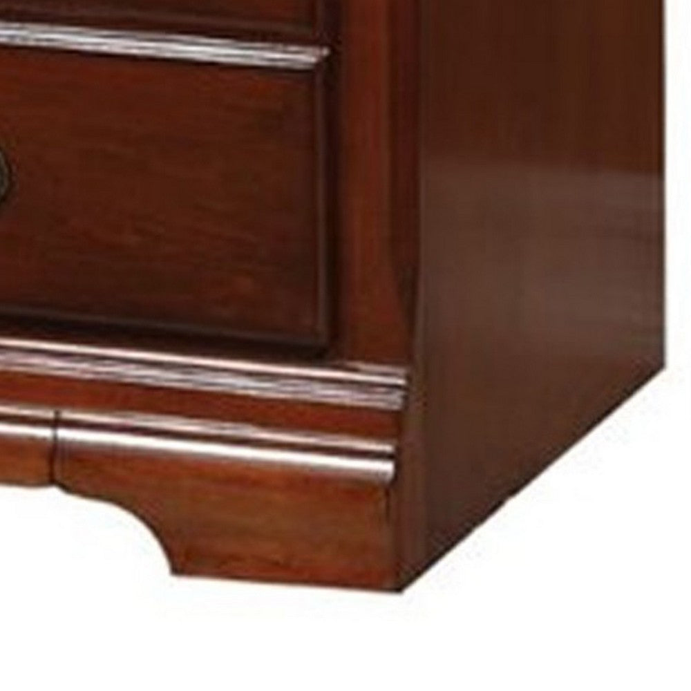 Trendy TV Stand, Cherry Brown