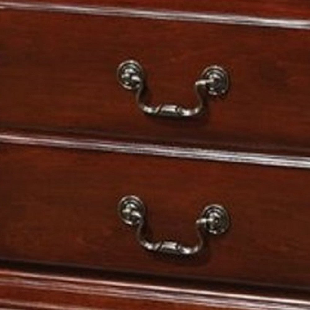 Trendy TV Stand, Cherry Brown