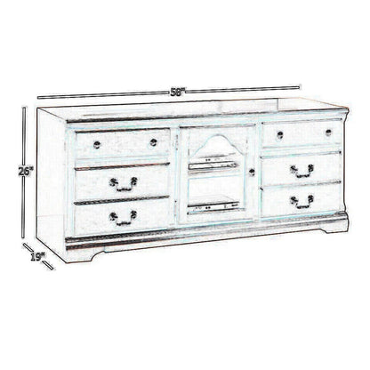 Trendy TV Stand, Cherry Brown
