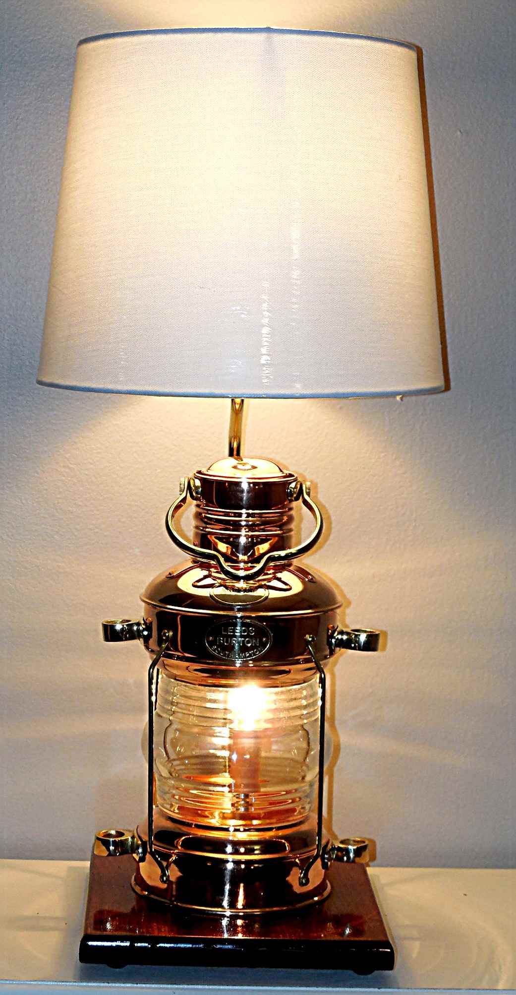 Copper Lantern Table Lamp