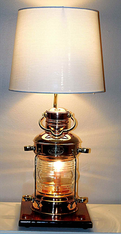 Copper Lantern Table Lamp