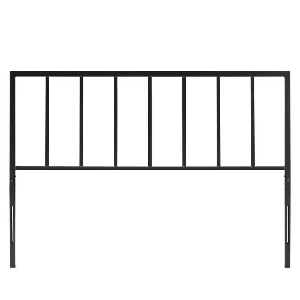 Full size Modern Classic Black Metal Headboard
