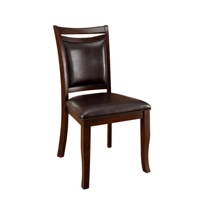 Woodside Transitional Side Chair , Expresso Finish, Set Of 2