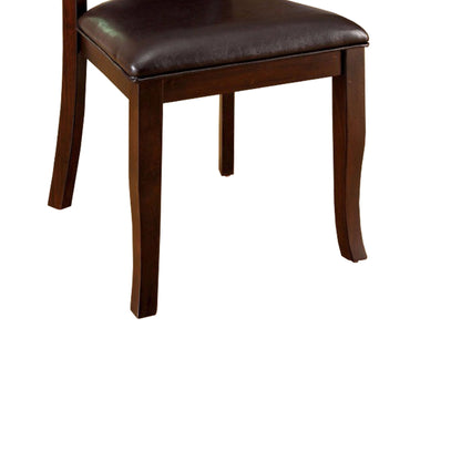 Woodside Transitional Side Chair , Expresso Finish, Set Of 2