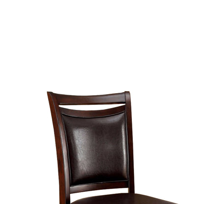 Woodside Transitional Side Chair , Expresso Finish, Set Of 2