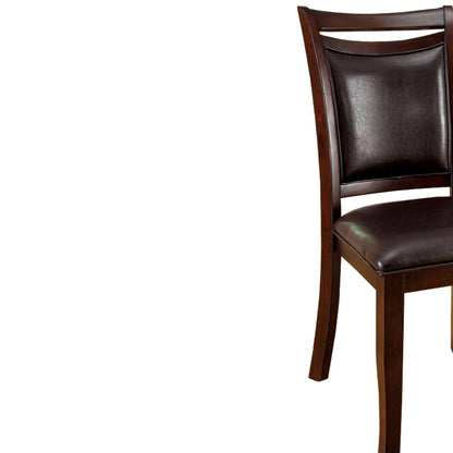 Woodside Transitional Side Chair , Expresso Finish, Set Of 2