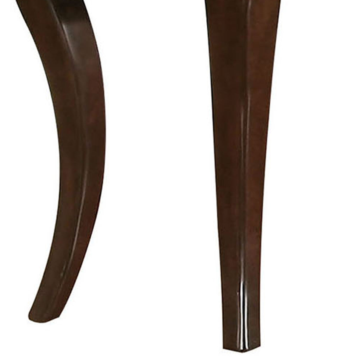 Transitional Style Wood and Metal Sofa Table with Drawers, Brown