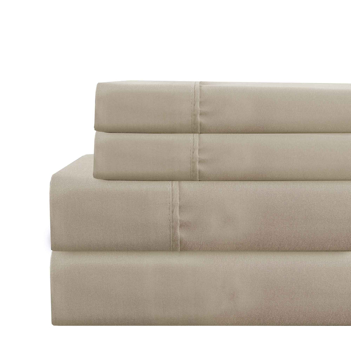 Lanester 4 Piece Full Size Deep Pocket Sheet Set , Taupe Gray