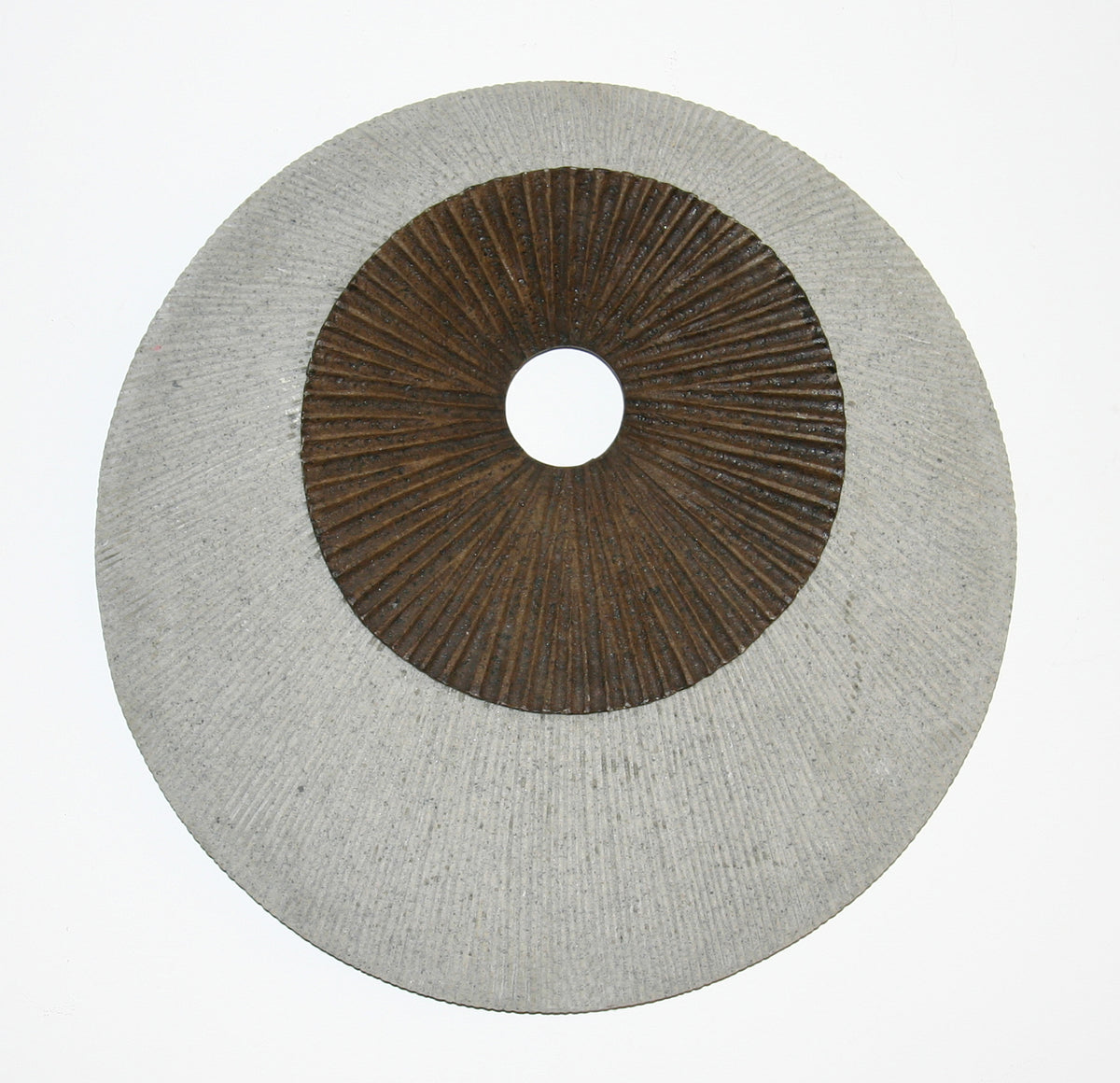Round and Ribbed Double Layer Sandstone Wall Art, Set of 2, Medium, Brown and Gray — Chic Home-Decor