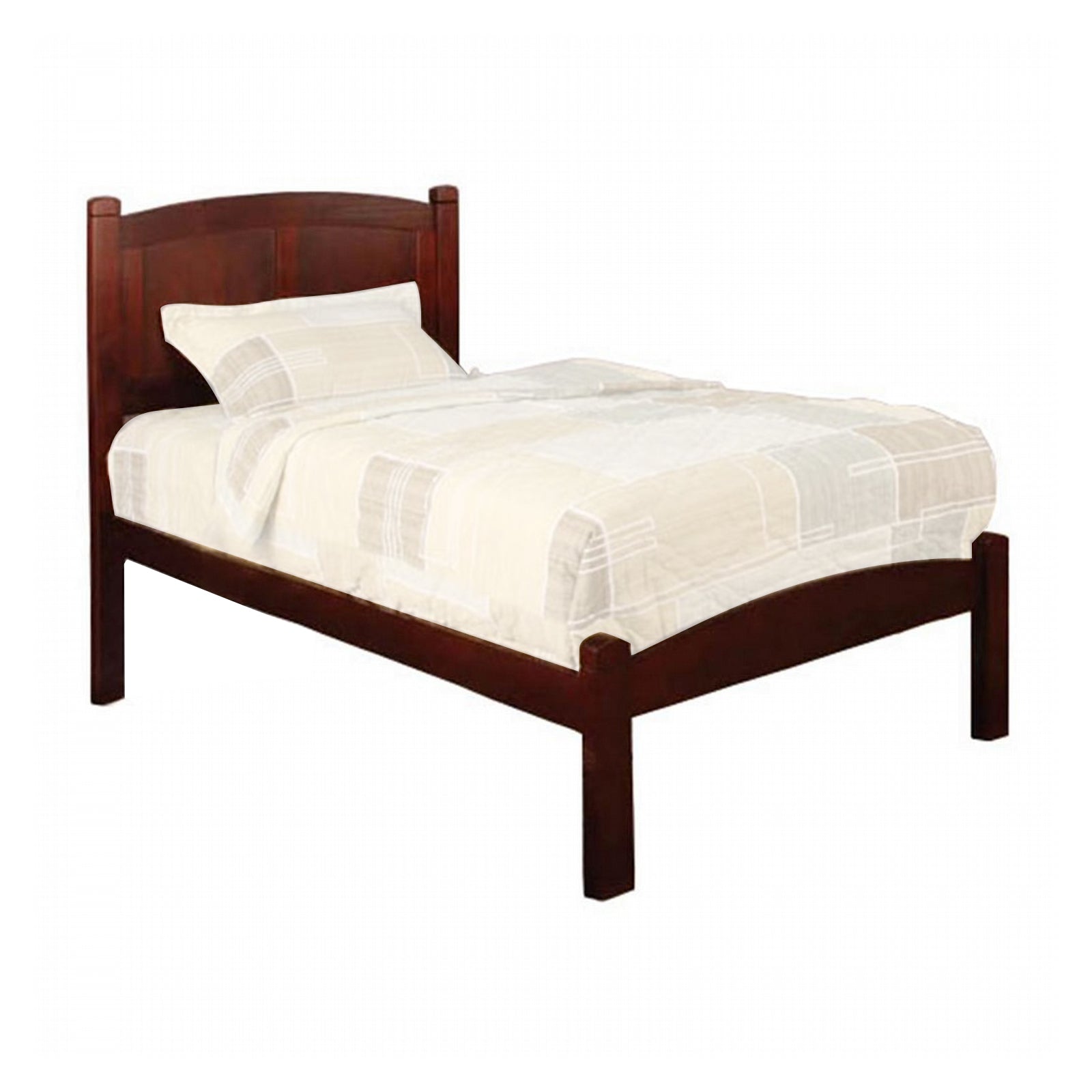 Transitional Wooden Twin Bed with Panelled Headboard and Footboard, Brown — Chic Home-Decor