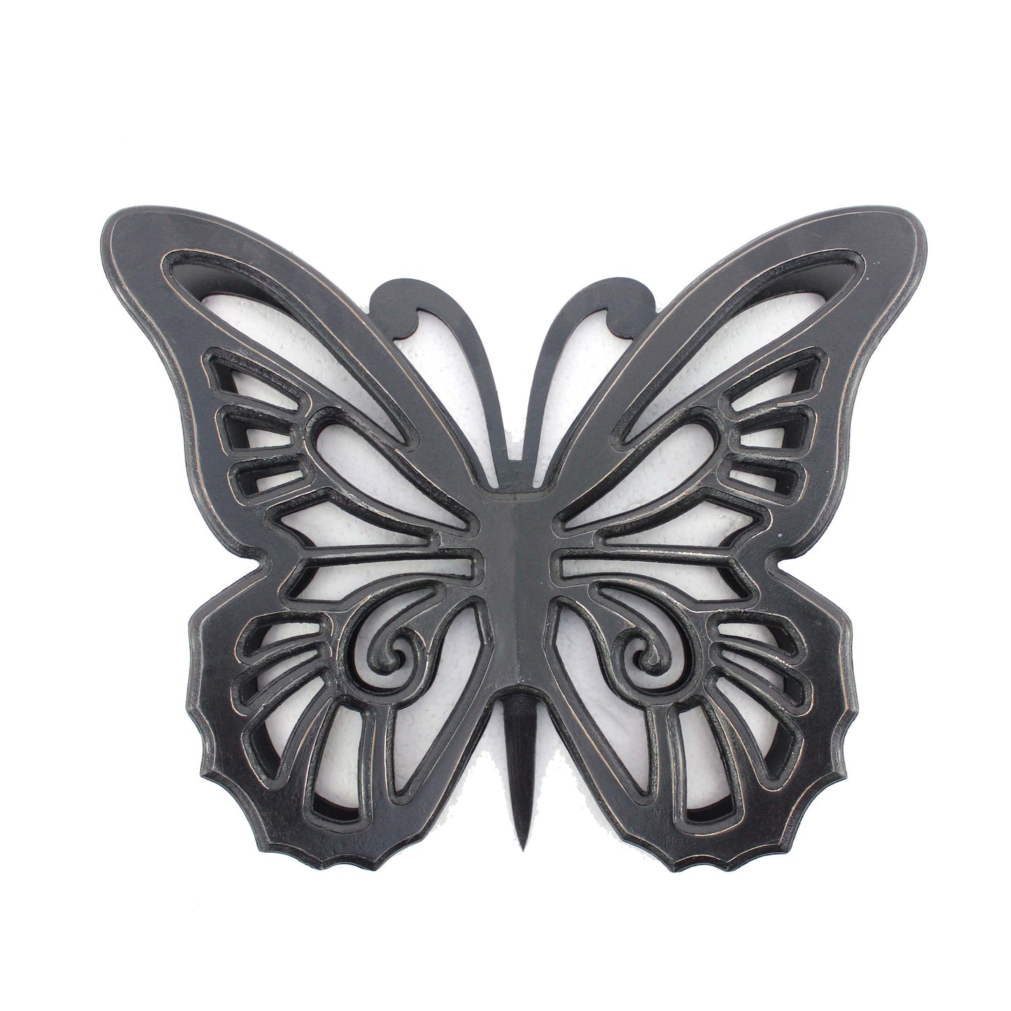 Set of 2 Wooden Butterfly Wall Plaque with Cutout Detail, Black — Chic Home-Decor