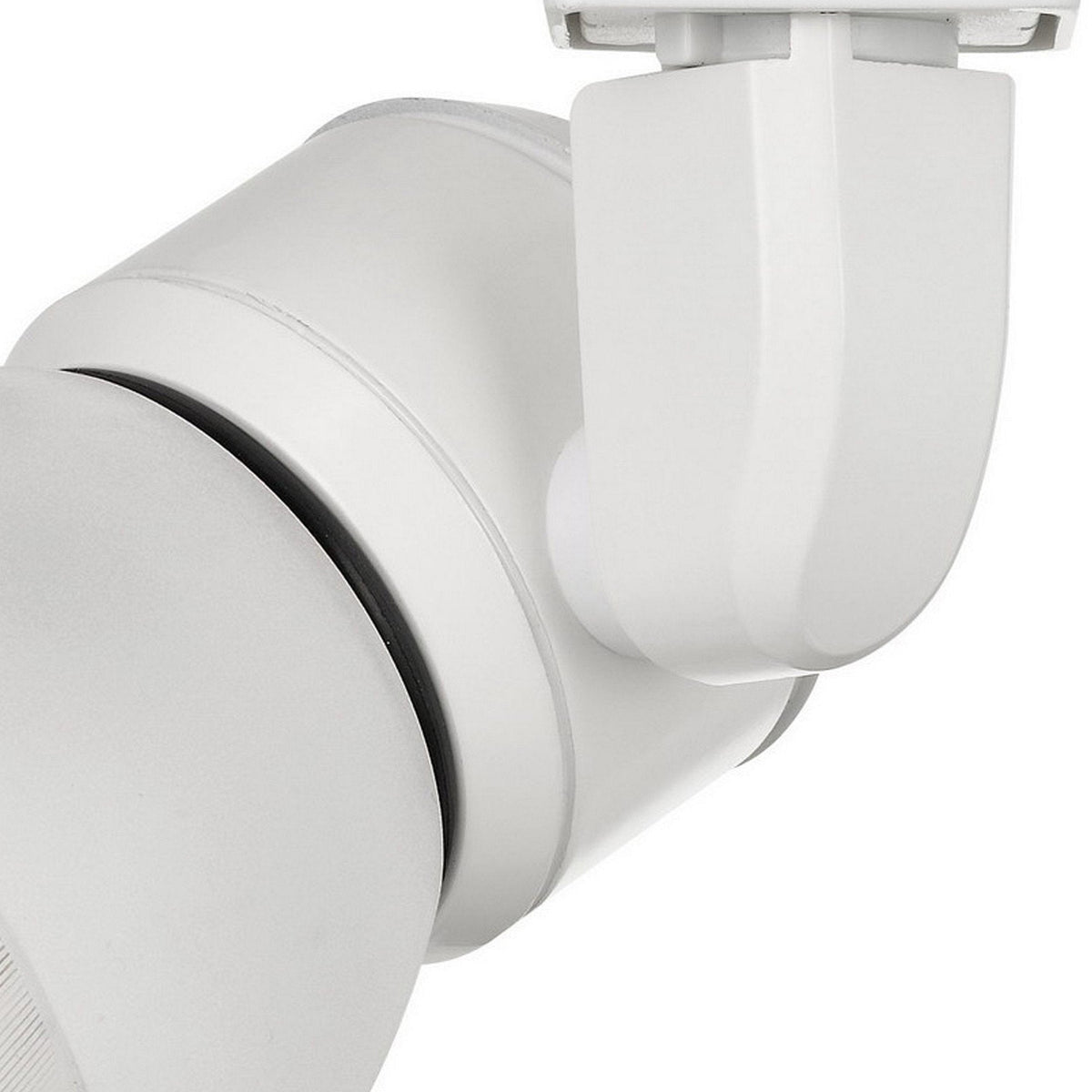10W Integrated LED Track Fixture with Polycarbonate Head, White