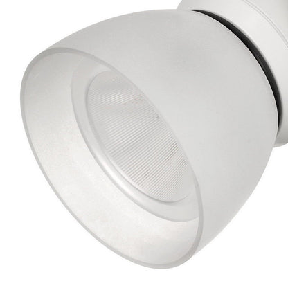 10W Integrated LED Track Fixture with Polycarbonate Head, White