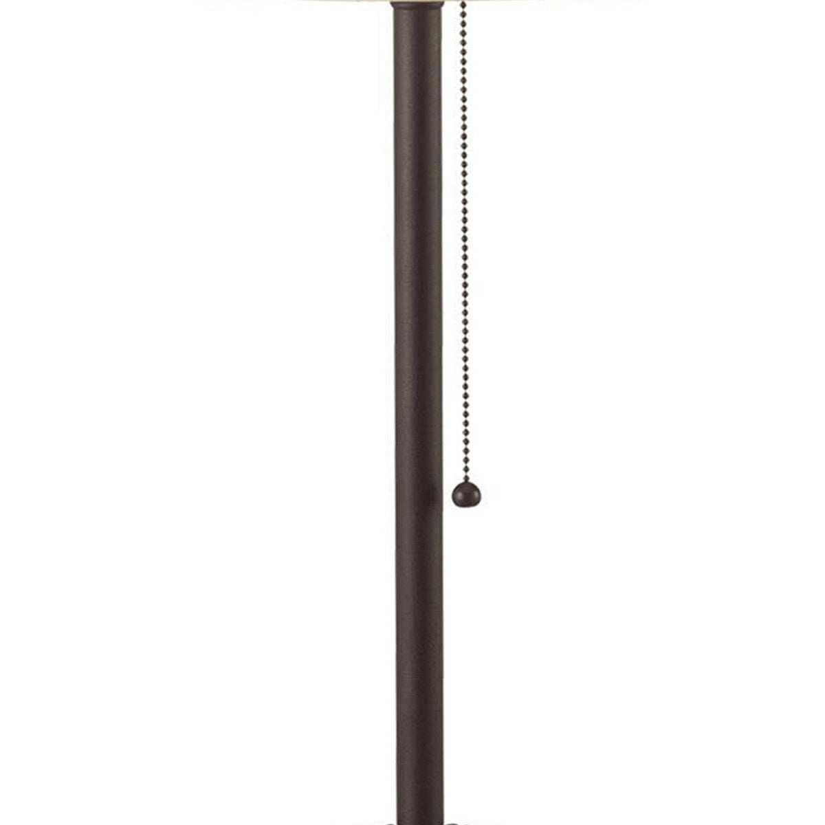 Paper Shade Metal Table Lamp with Pull Chain Switch,Set of 4,White and Black