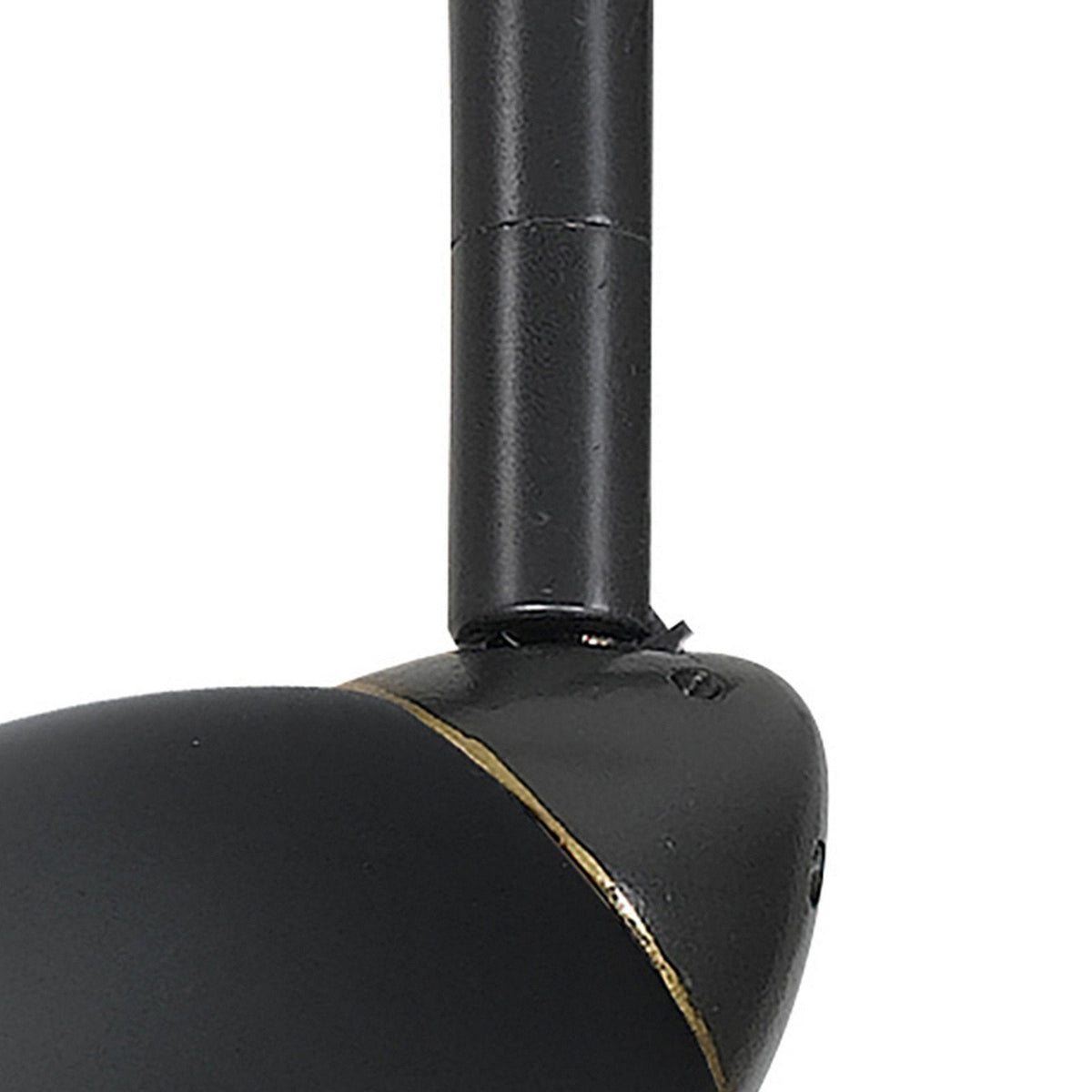 Round Metal Shade Track Light Head and Frame, Dark Bronze
