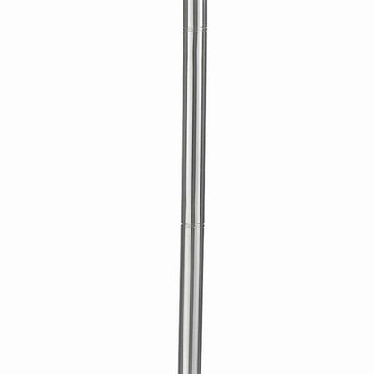 3 Way Torchiere Floor Lamp with Frosted Glass shade and Stable Base, White