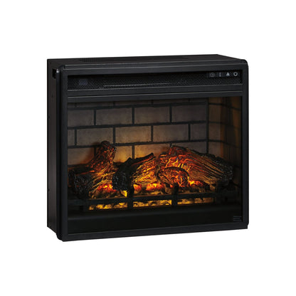 23.75 Inch Metal Fireplace Inset with 7 Level Temperature Setting