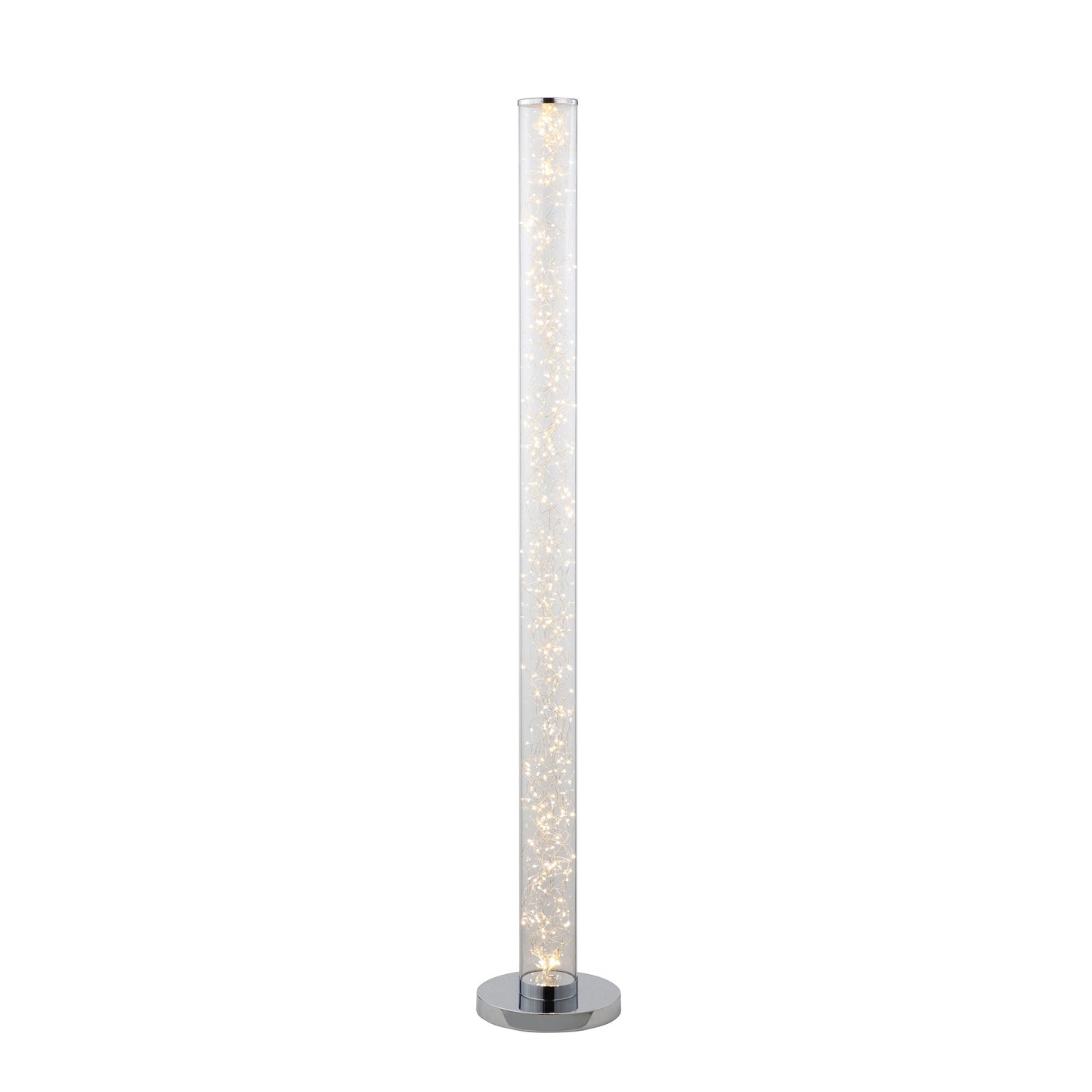 Floor Lamp with 360 Pieces LED Rope Bulbs, Silver — Chic Home-Decor