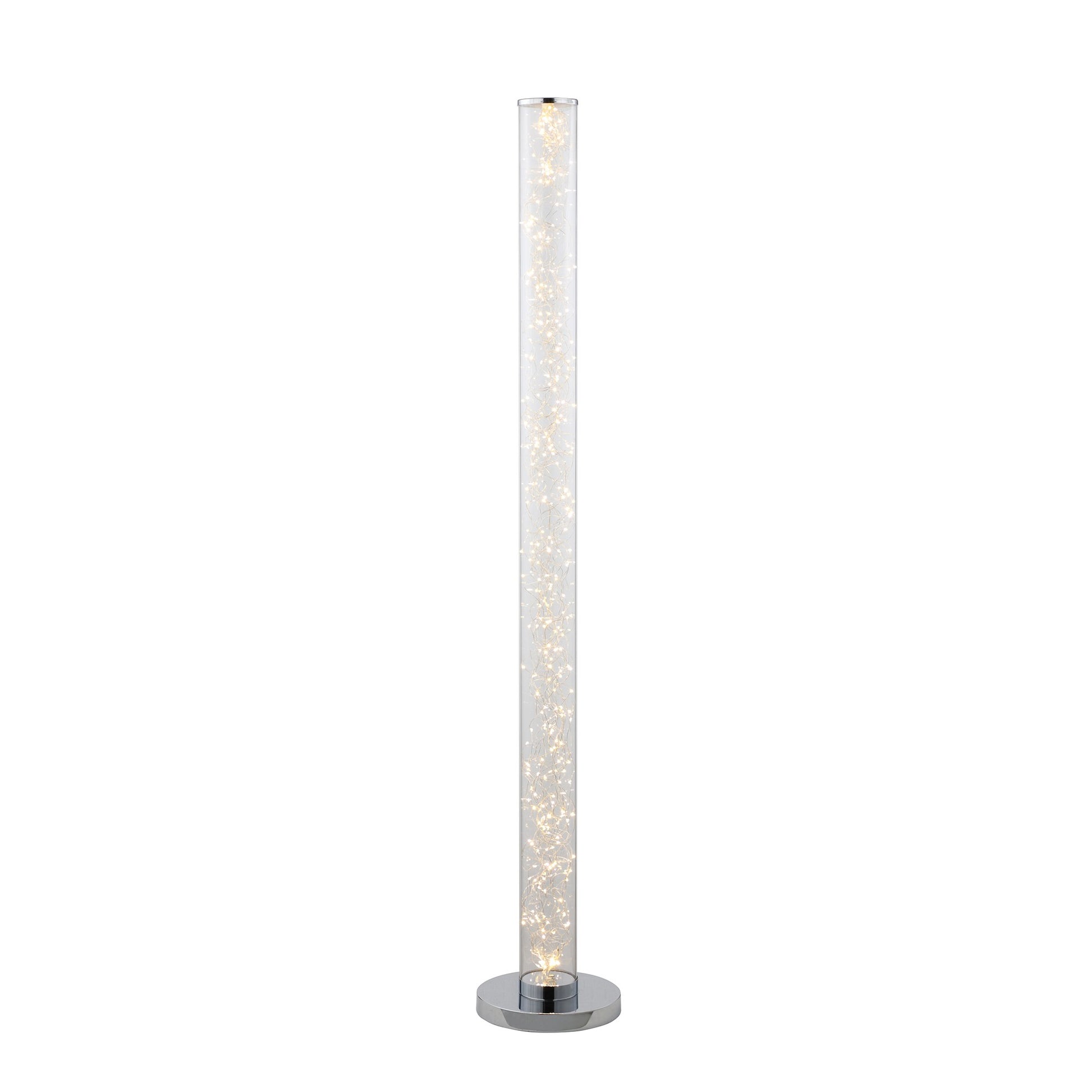 Floor Lamp with 360 Pieces LED Rope Bulbs, Silver — Chic Home-Decor