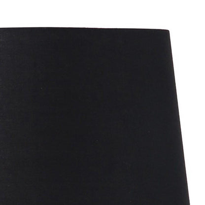 Table Lamp with Tripod Metal Base, Black and Gold