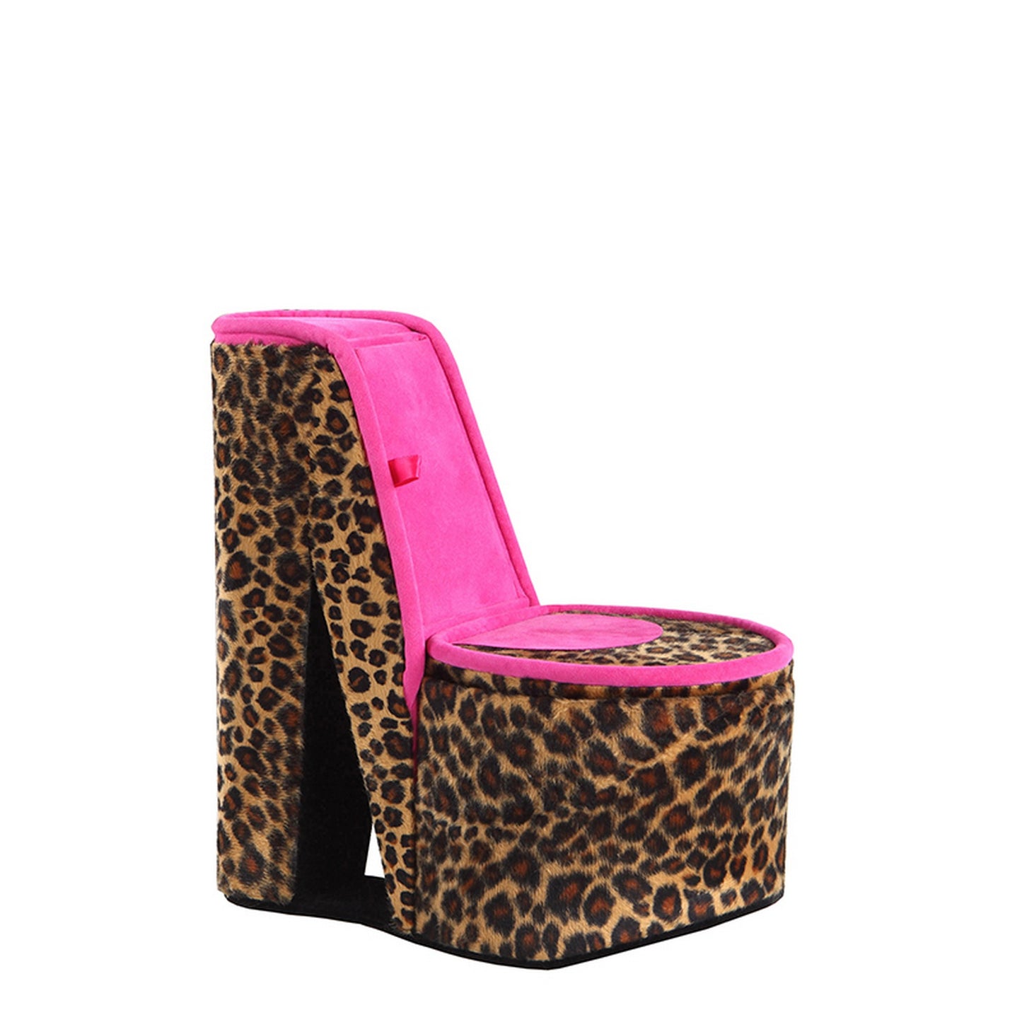 High Heel Cheetah Shoe Jewelry Box with 2 Hooks, Multicolor — Chic Home-Decor