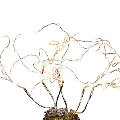 Tree Table Lamp with Aluminum Wire and Multiple LED, White