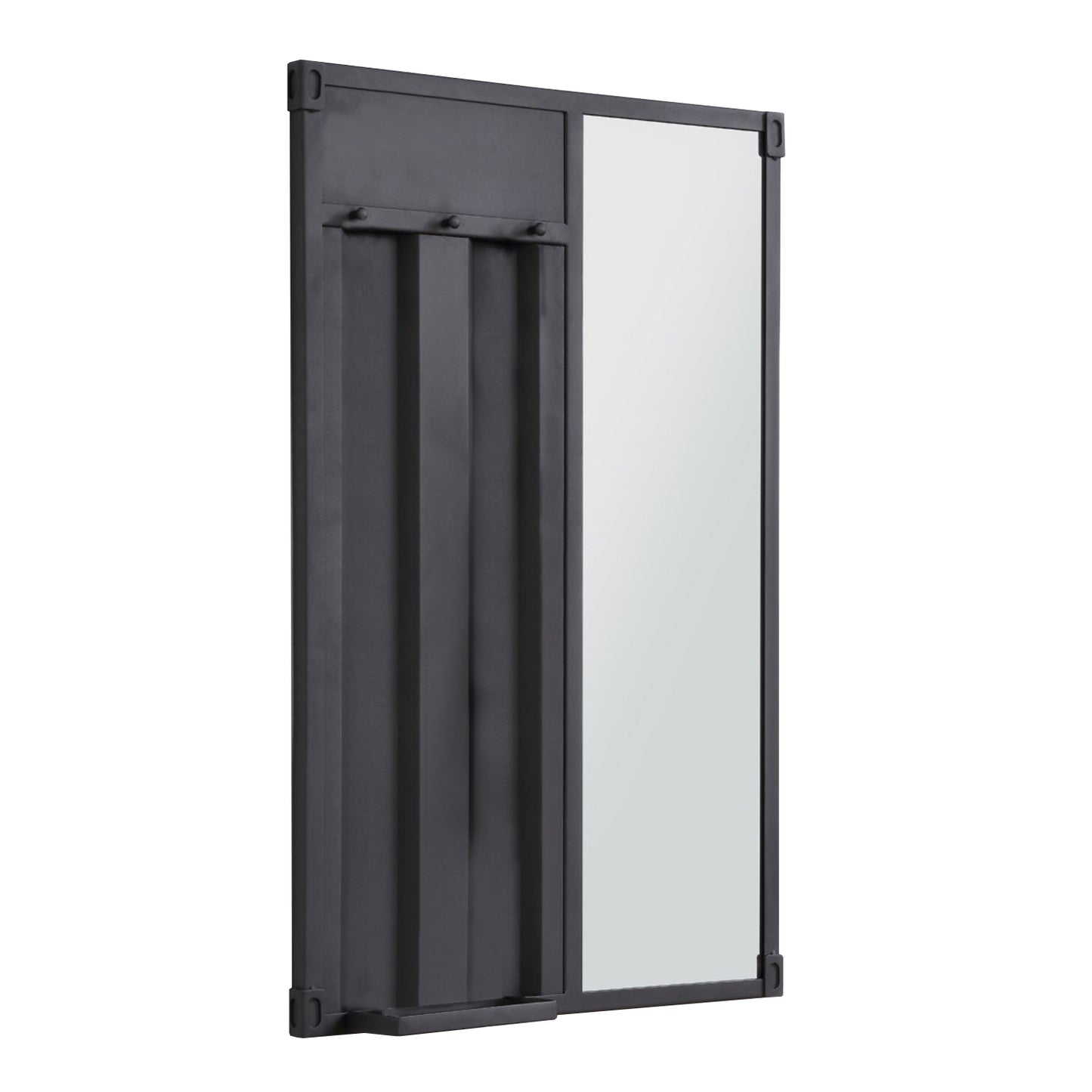 Rectangular Cargo Bedroom Mirror, Black — Chic Home-Decor