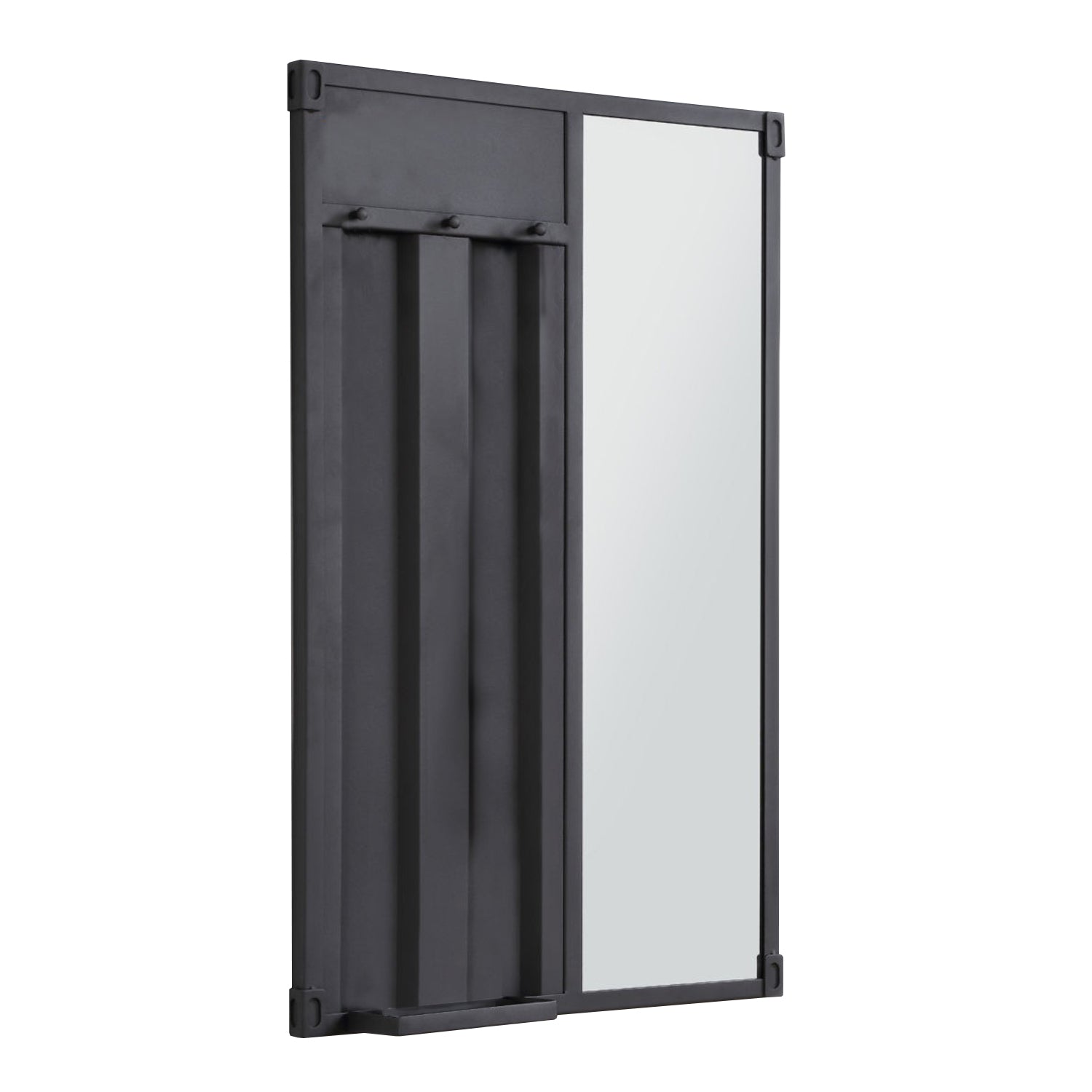 Rectangular Cargo Bedroom Mirror, Black — Chic Home-Decor