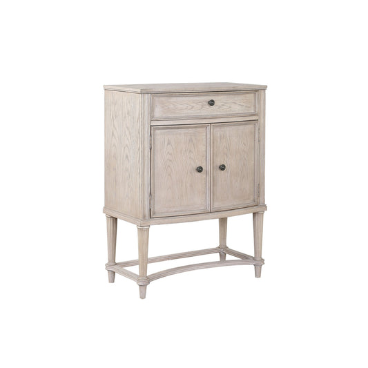 Wine Cabinet with 2 Doors and Lift Top Storage, Antique White — Chic Home-Decor