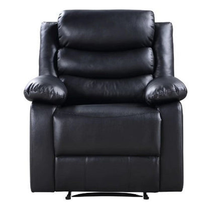 Power Recliner with Pocket Coil Seating and Pillow Top Arms, Black