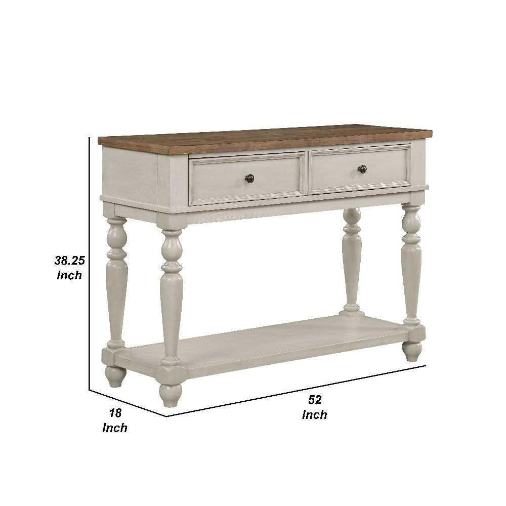 Katherine 52 Inch Console Sideboard Buffet, White