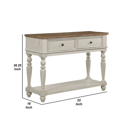 Katherine 52 Inch Console Sideboard Buffet, White