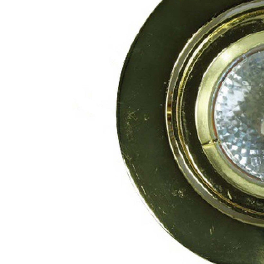 4 Inch 12V Round Ceiling Light with Metal, Antique Brass
