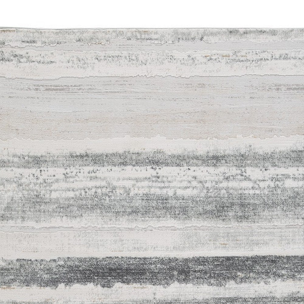 Oxy 5 x 7 Modern Area Rug, Clean Abstract Design, Soft Fabric, Gray