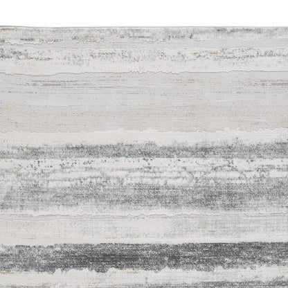 Oxy 5 x 7 Modern Area Rug, Clean Abstract Design, Soft Fabric, Gray