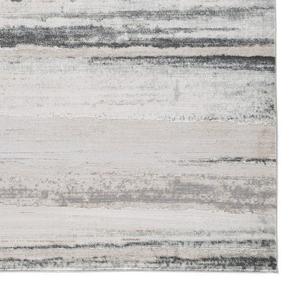 Oxy 5 x 7 Modern Area Rug, Clean Abstract Design, Soft Fabric, Gray
